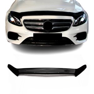 Mercedes E-Class W213 Hood Deflector - Omac - Acrylic - Black - 2016